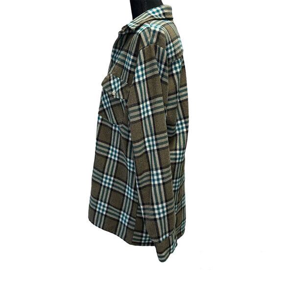 Van Heusen Winterweights Flannel Button Down Acrylic Long Sleeve Shirt Medium - Picture 2 of 9